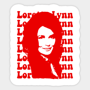 loretta lynn Sticker